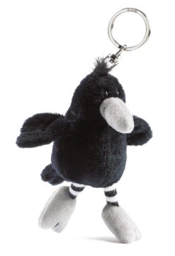 Nici 29141 Schlüsselanhänger Schwarzer Rabe 10cm Simsalabeans Plüsch