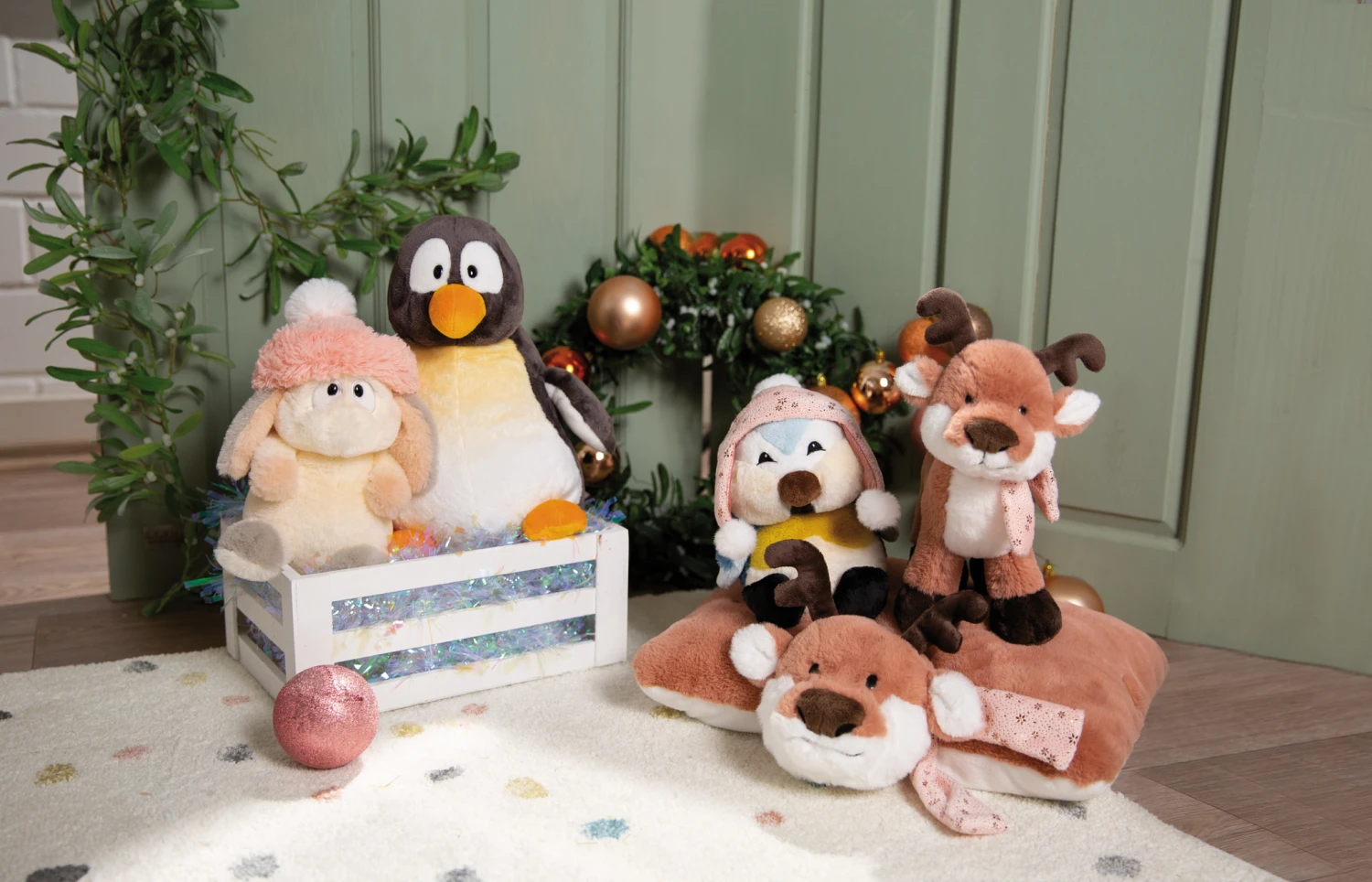 Nici 48347 SchlamperMäppchen Rentier Jonte Figürlich 27cm Winter Friends GREEN – Bild 2