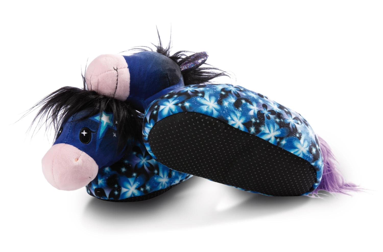 Nici 48758 Hausschuhe Pony Stars Pferd Starflower Blau Figürlich Gr. 34-37 (M) – Bild 3