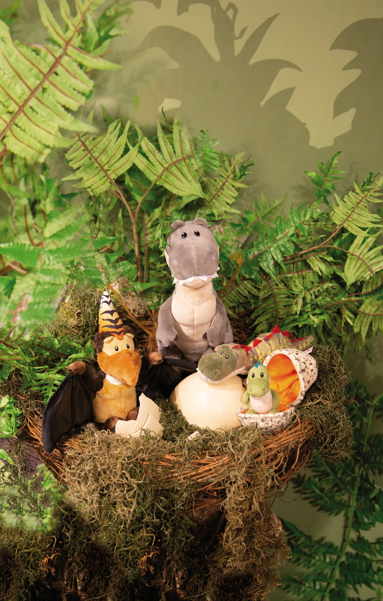 Nici 48817 Dinosaurier Fossily 45cm Liegend Plüsch Kuscheltier Dino GREEN – Bild 6