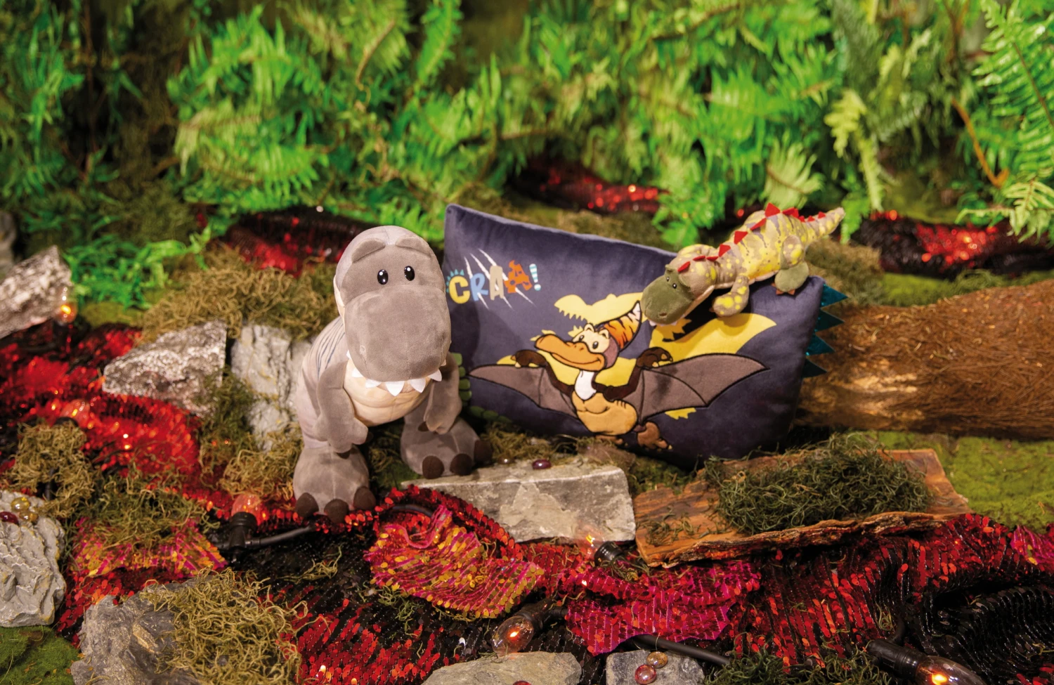 Nici 48817 Dinosaurier Fossily 45cm Liegend Plüsch Kuscheltier Dino GREEN – Bild 7