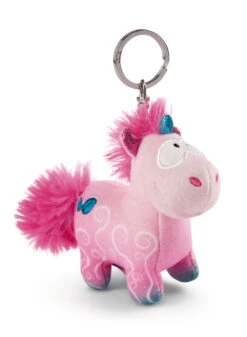 Nici 49100 Schlüsselanhänger Einhorn Midnight Floral 10cm Plüsch Theodor Friends