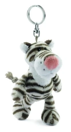 Nici 32341 Schlüsselanhänger Tiger T.G. 10cm Plüsch Kuscheltier Wild Friends